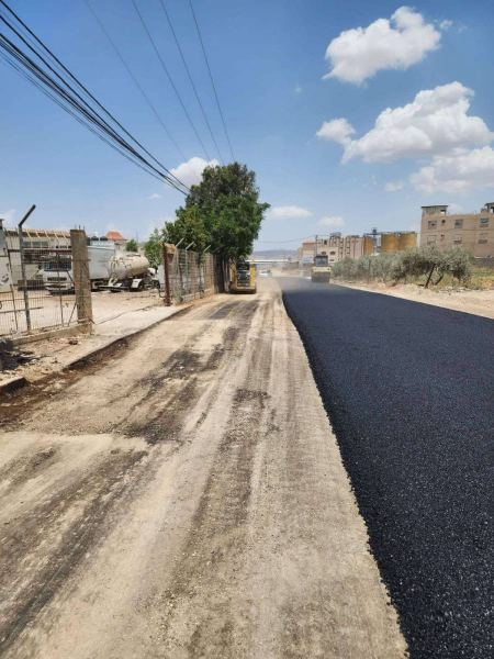 الشروع بتعبيد شارع الدينموميتر - المنطقة الصناعية